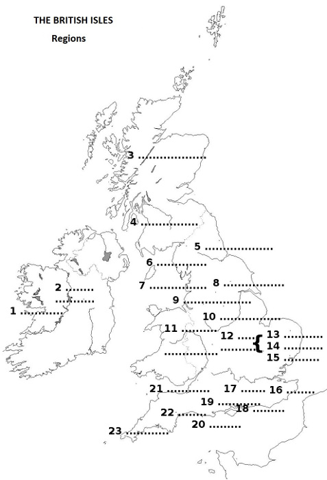 The British Isles - Regions
