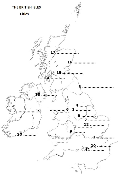 The British Isles - Cities