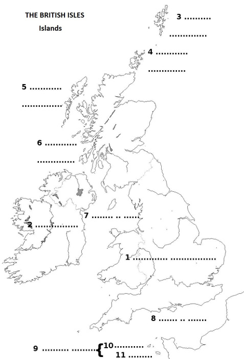 The British Isles - Oceans, seas, rivers and lakes