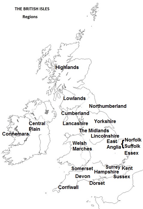 The British Isles - Regions