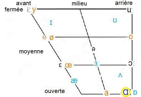 ɑː in vowel chart
